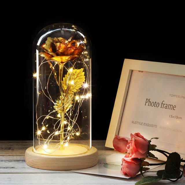 Eternal Artificial Rose Glass Dome - Image 3