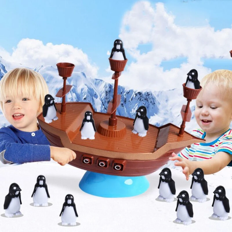 Penguin Boat Balance Family Game - Image 1