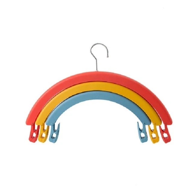 Three-Layer Rotating Cloth Hangers with Clips - Image 3