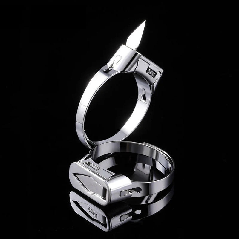 Stainless Steel Survival Self Defense Ring - Image 1