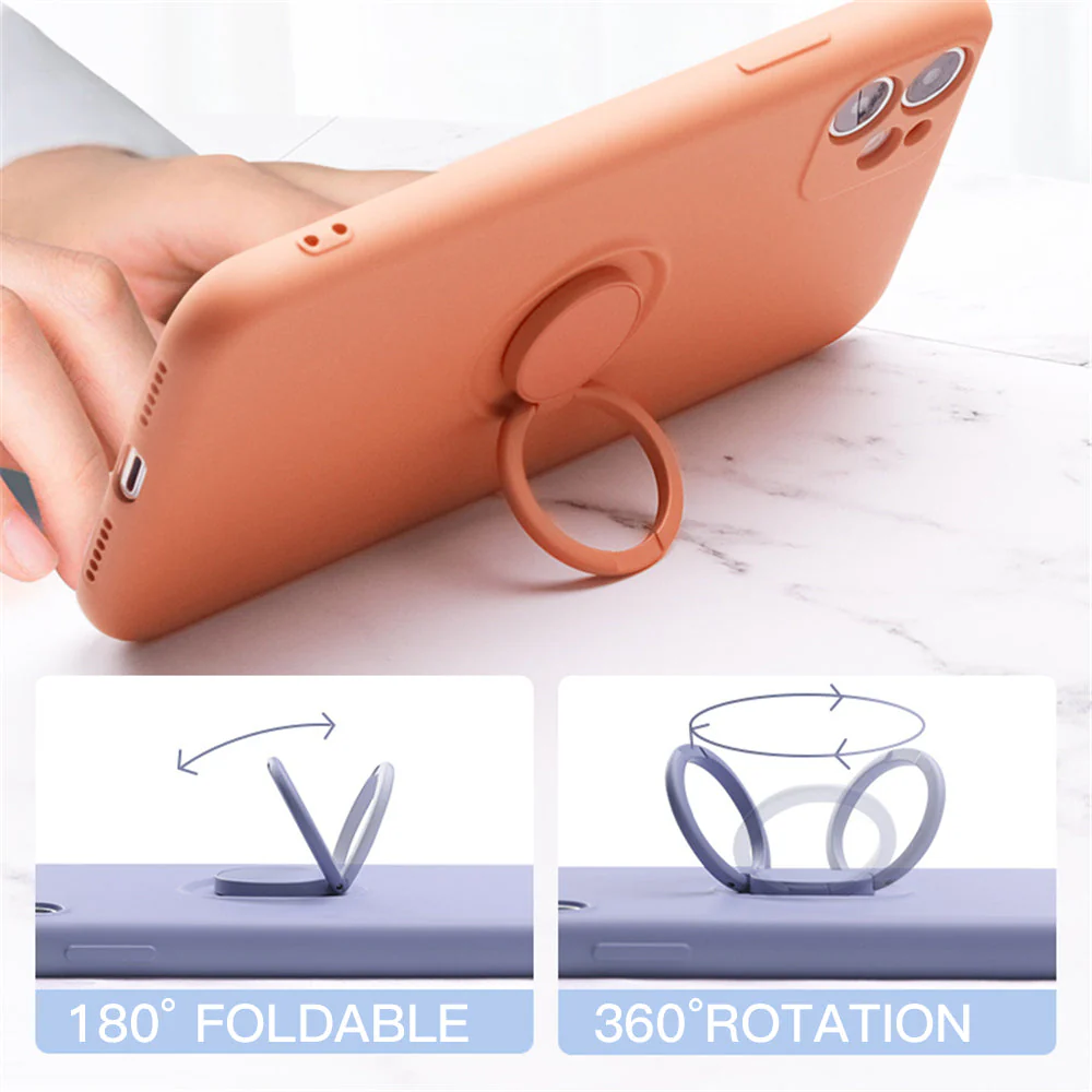 Soft Silicone Hand Strap Ring iPhone Cover - Image 2