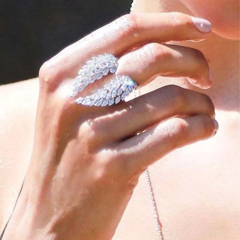 Angel Wing Zirconia Fancy Rings - Image 1