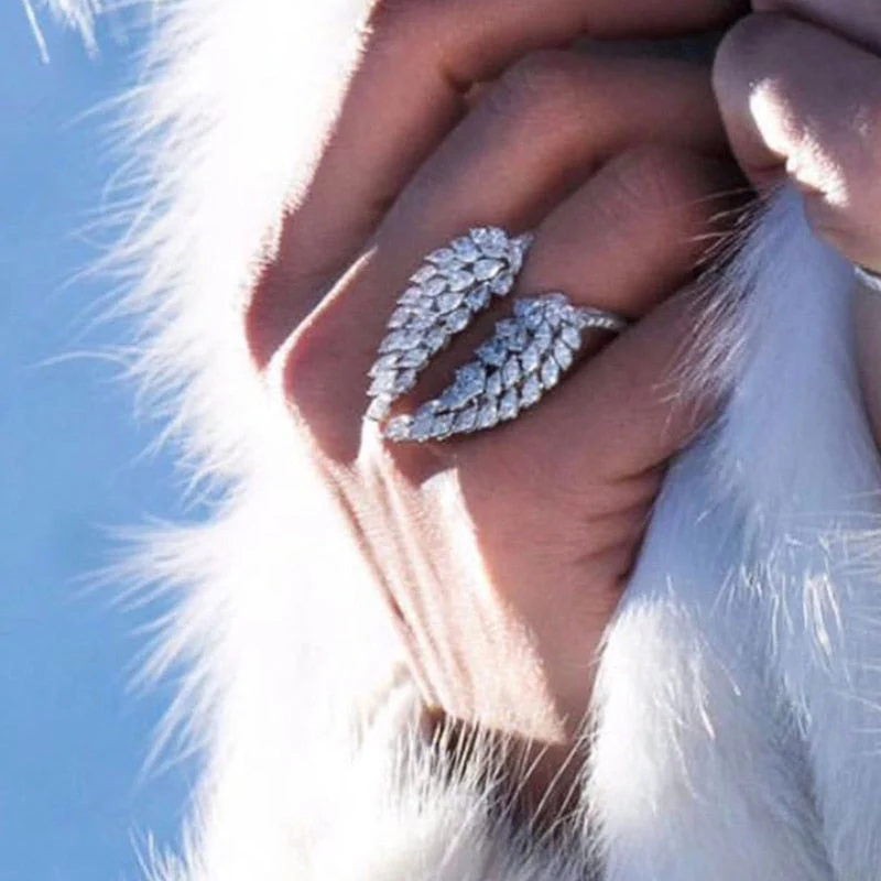 Angel Wing Zirconia Fancy Rings - Image 3