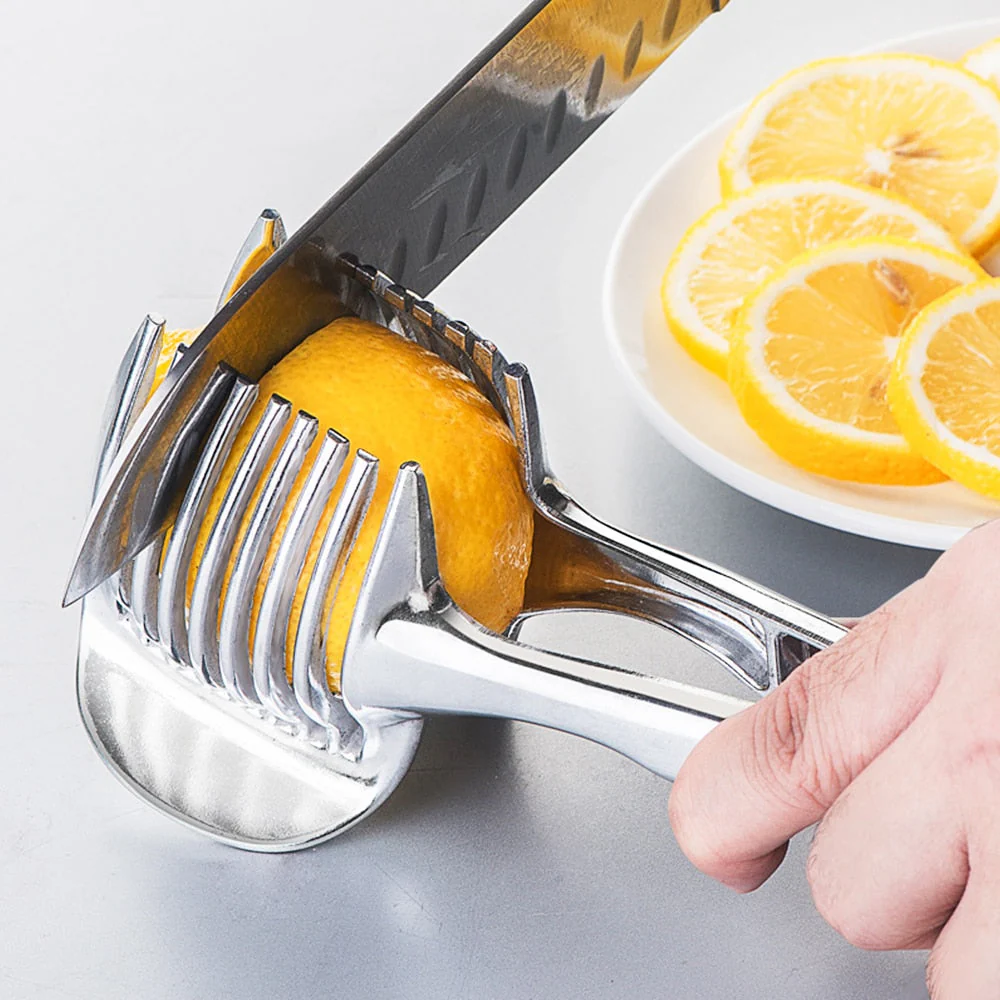 Stainless Steel Vegetable Fruit Cutting Holder Tool - Image 1
