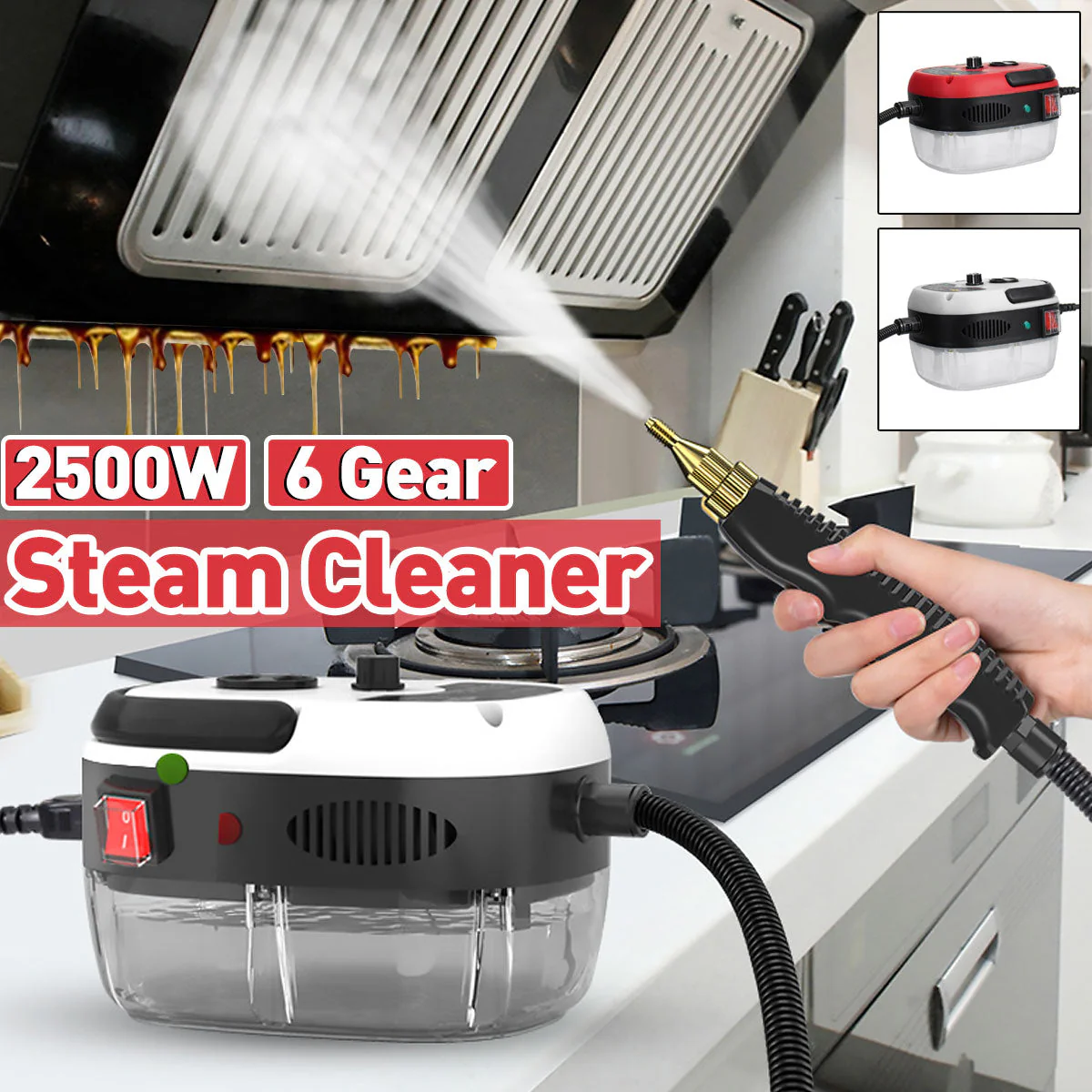 Electric High Pressure Portable Steam Cleaner - Image 1