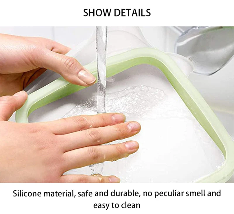 Eco-Friendly Microwavable Reusable Silicone Sandwich Box - Image 3