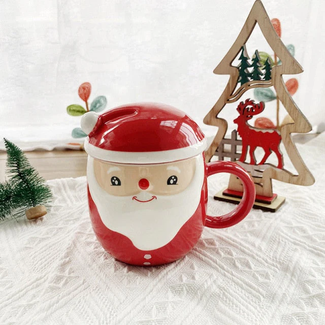 Creative Santa Ceramic Tea Mug - Image 2