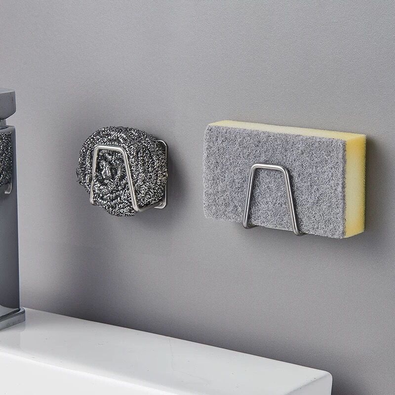 4pcs Stainless Steel Sink Sponge Holder - Image 1