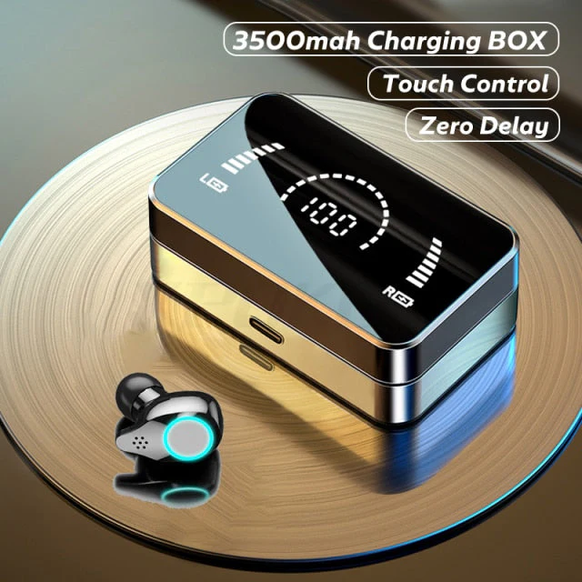 Flashlight Charging Case Wireless Noise Cancelling Earbuds - Image 2