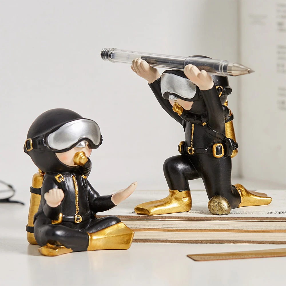 Handmade Creative Cute Diver Figurines - Image 2