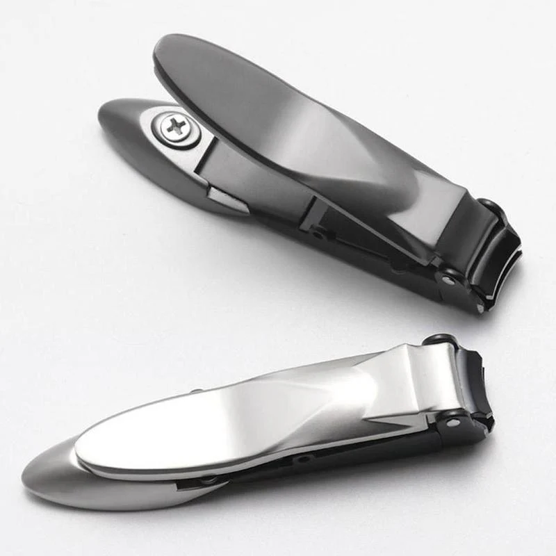 Stainless Steel Nail Cutter with Storage - Image 3
