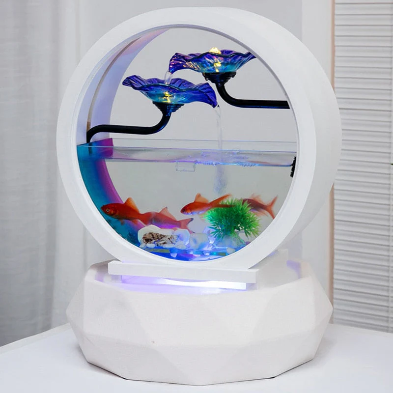 Indoor Mini Creative LED Aquarium Humidifier - Image 2