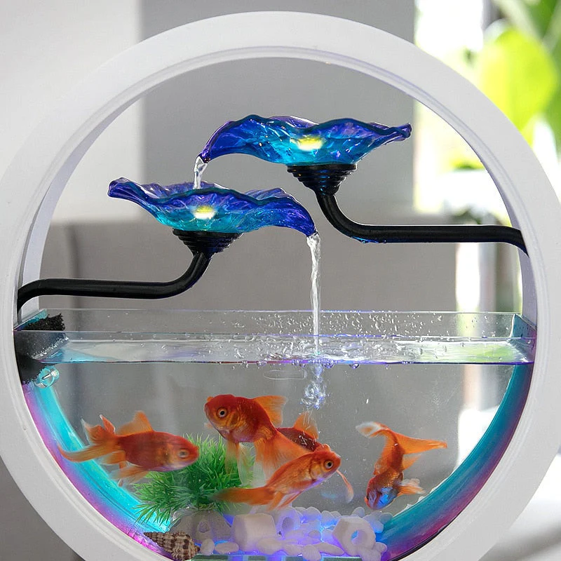 Indoor Mini Creative LED Aquarium Humidifier - Image 3