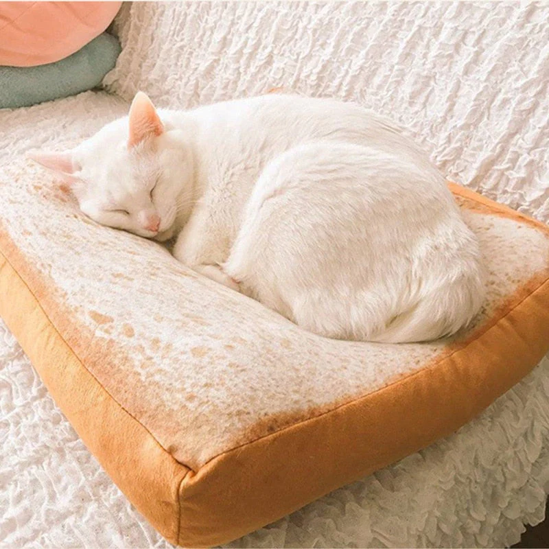 Toast Bread Warm Cat Bed - Image 2