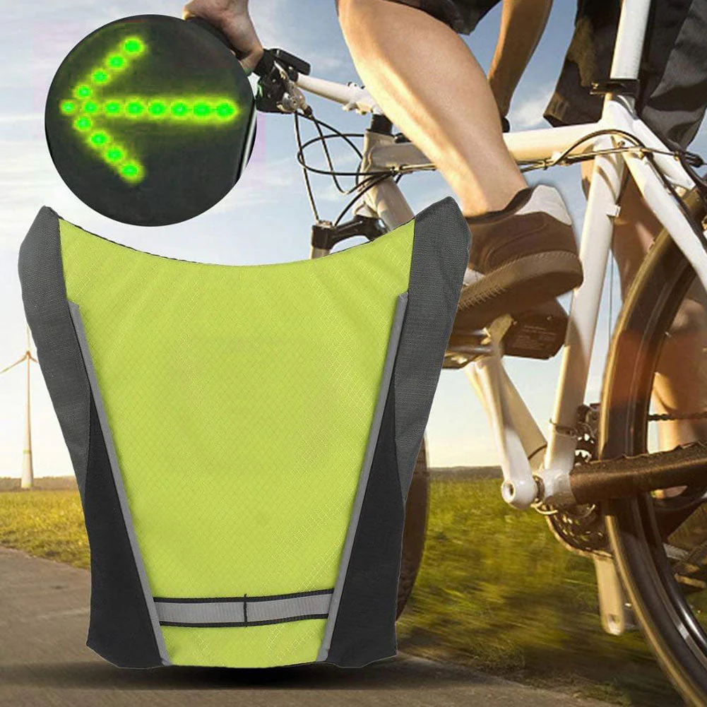 LED Wireless Bike Reflective Signal Vest - Image 1