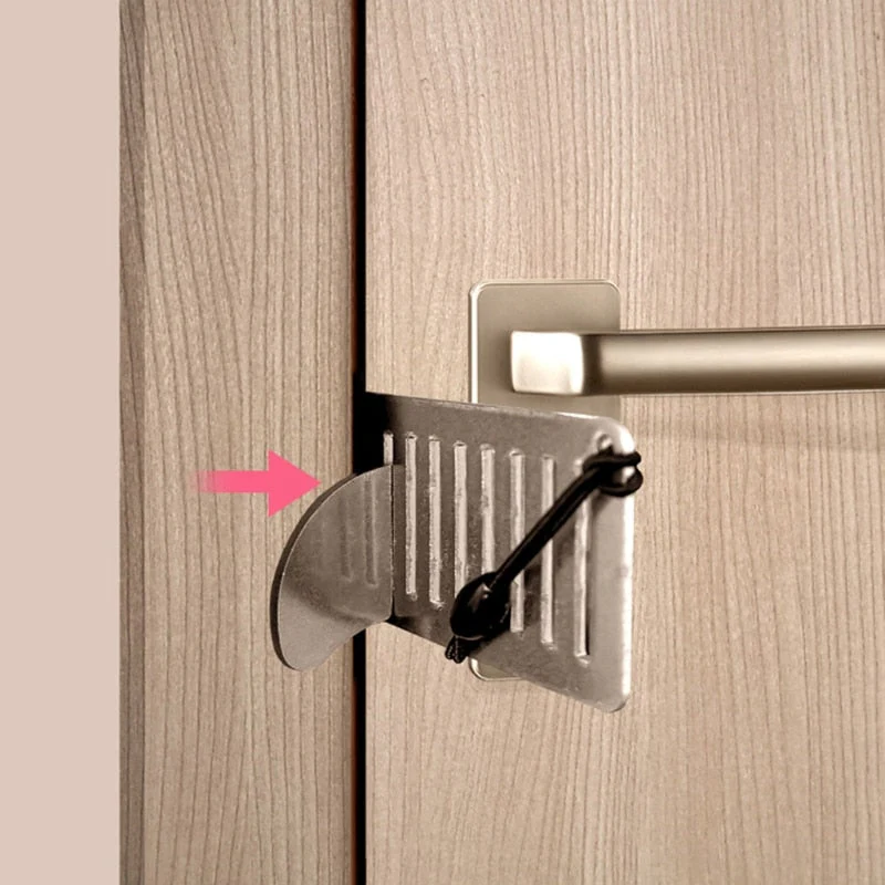 Stainless Steel Anti-theft Door Stopper Lock - Image 3