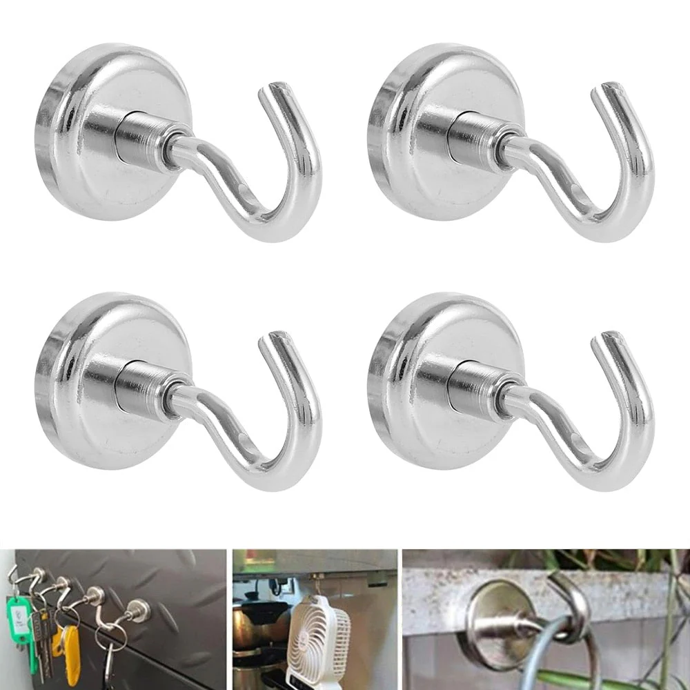 4Pcs Strong Magnetic Hooks - Image 2