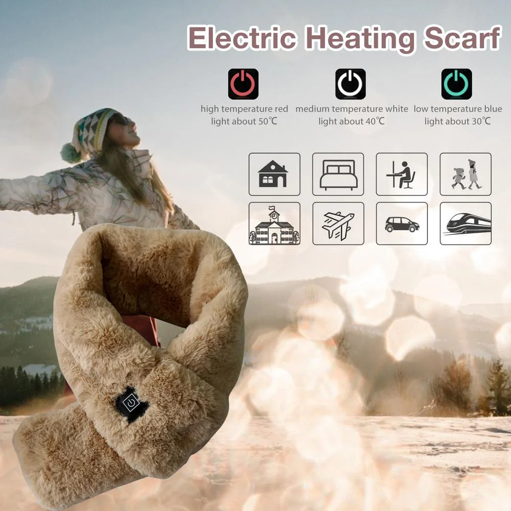 Winter USB Smart Heating Scarf - Image 2
