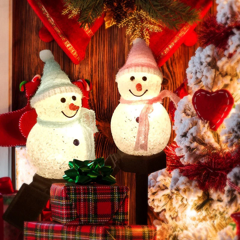 Outdoor LED Solar Snowman Light - Image 3