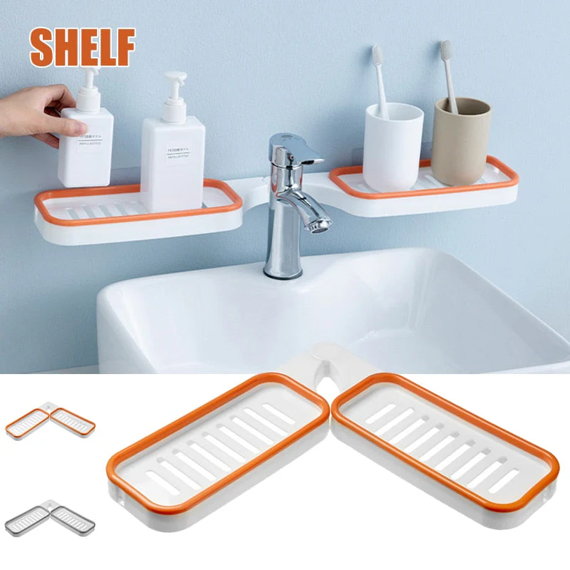 Wall-Mounted Rotatable Bathroom Shelf - Image 1