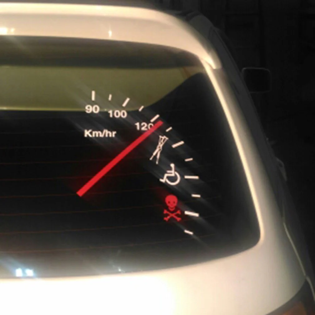 Speedometer Safe Warning Car Decal - Image 2