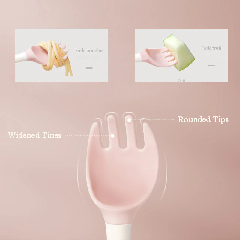 Bendable Baby Spoon Fork Set - Image 2
