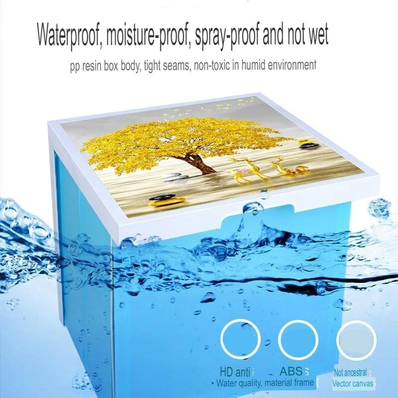 Wall-mounted Waterproof Bathroom Rack Clothes Cabinet - Image 2