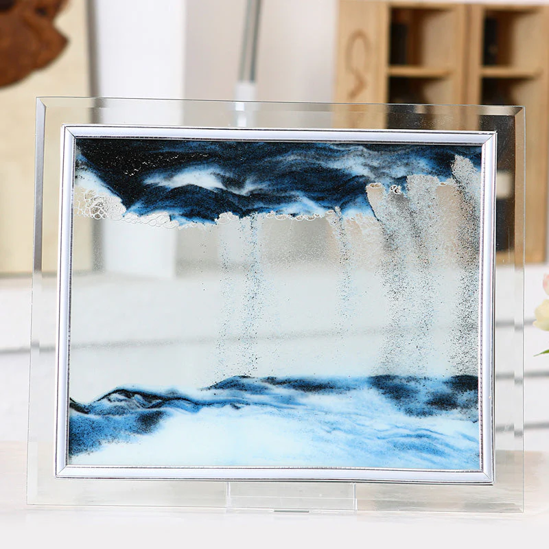 3D Glass Flow Sand Painting Frame - Image 1