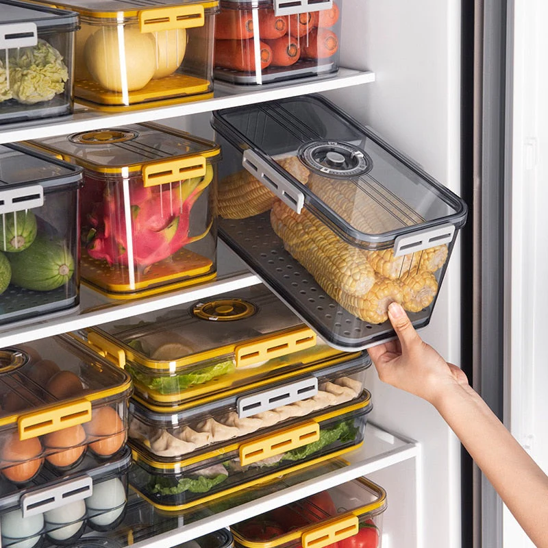 Transparent Refrigerator Thick Storage Organizer Box - Image 1