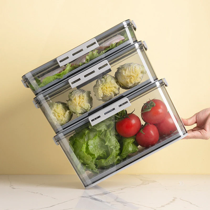 Transparent Refrigerator Thick Storage Organizer Box - Image 3