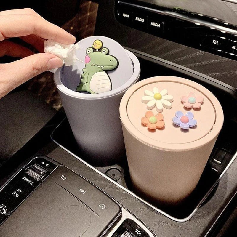 Mini Dinosaur Car Trash Can - Image 1