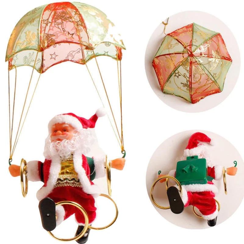 Electric Santa Claus Parachute Christmas Toy - Image 2