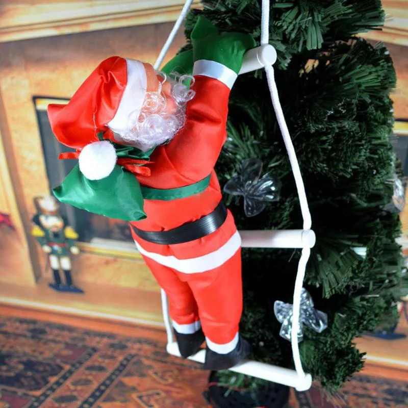 Christmas Santa Claus Doll Pendant Ladder - Image 2