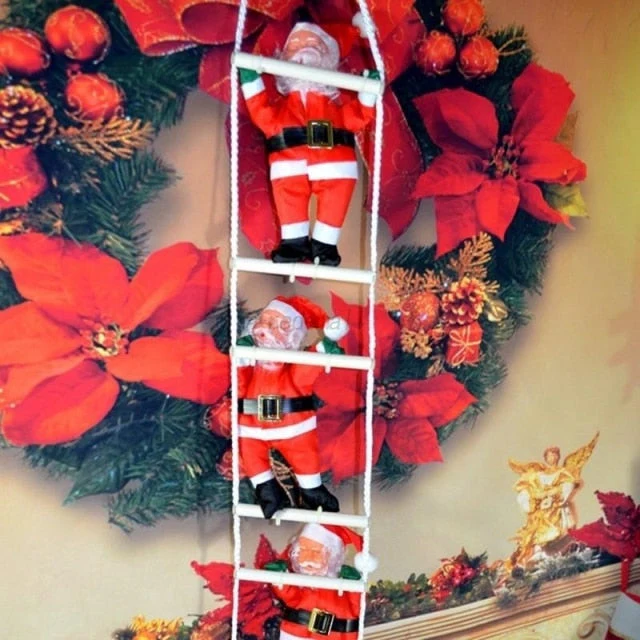 Christmas Santa Claus Doll Pendant Ladder - Image 3