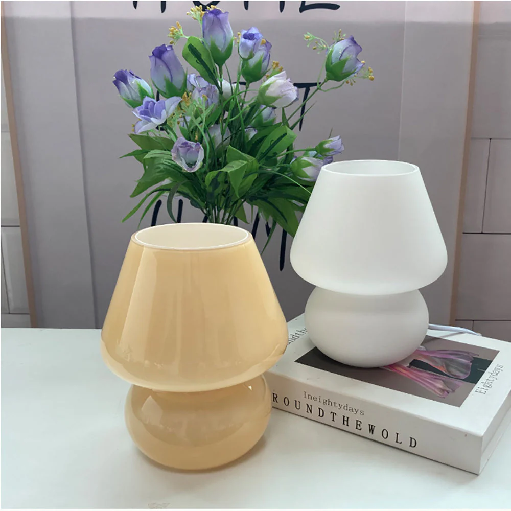 Creative Mushroom Glass Mushroom Table Lamp - Image 2
