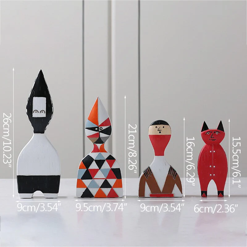 Creative Abstract Puppet Figurines - Image 2