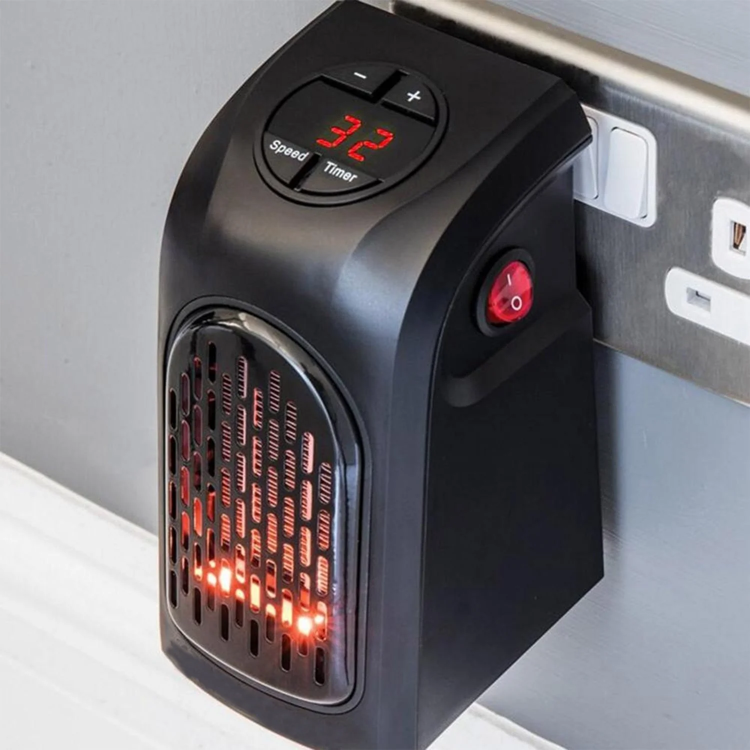 Simple Electric Wall Socket Heater Fan - Image 1