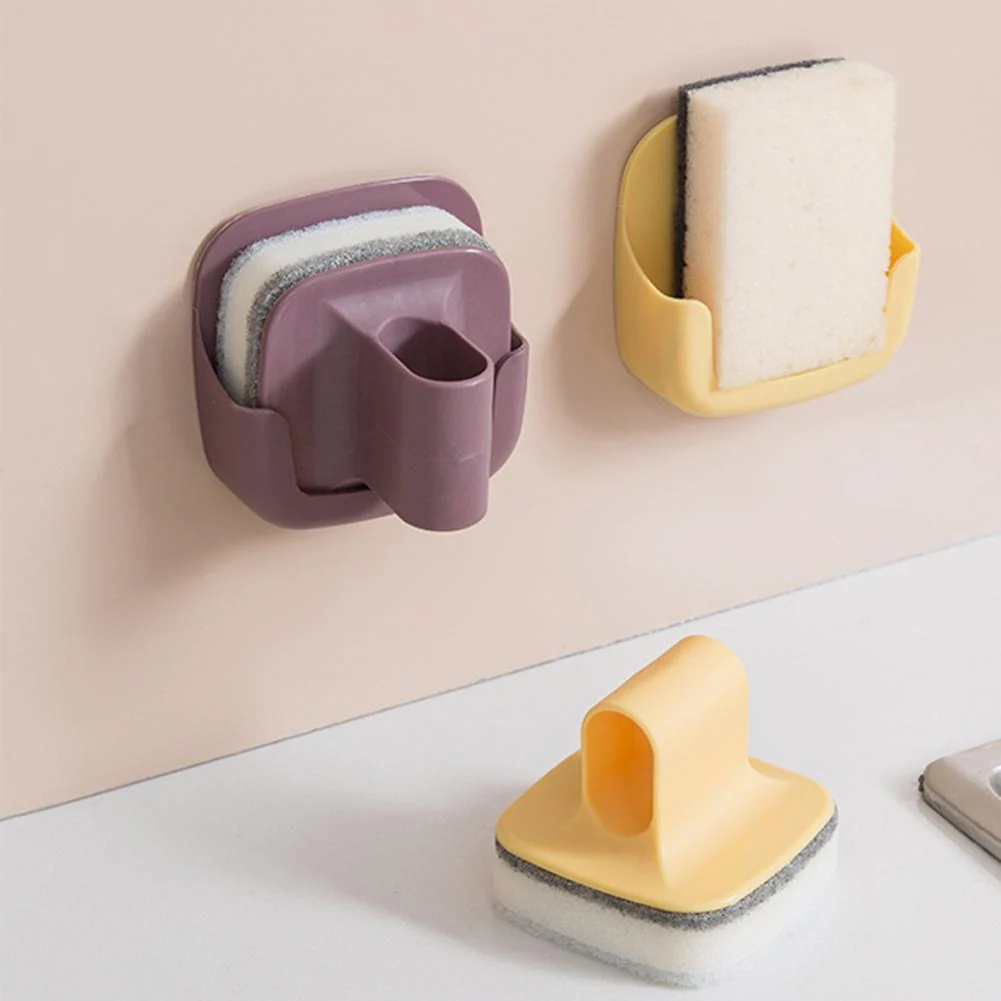 Wall-Mounted Cleaning Brush with Handle - Image 1