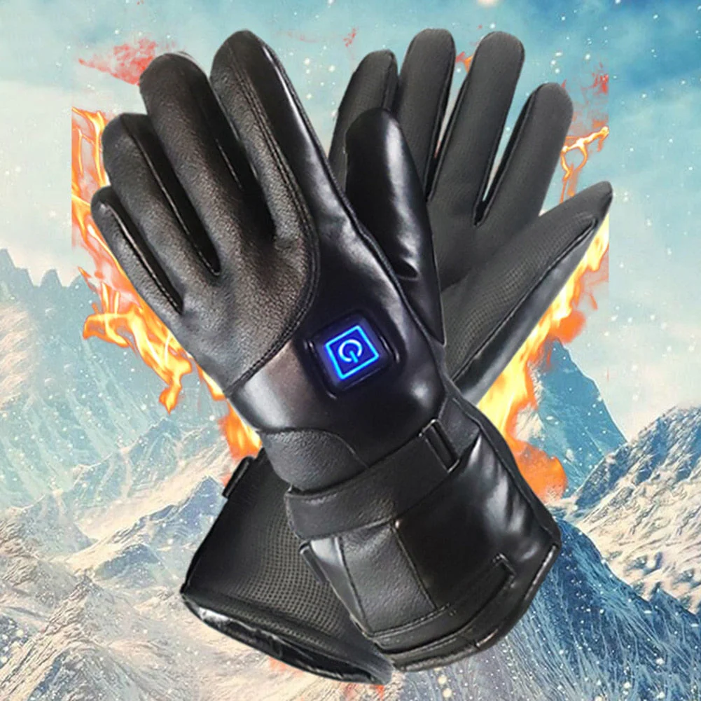 Windproof Unisex Heated Gloves - Image 1