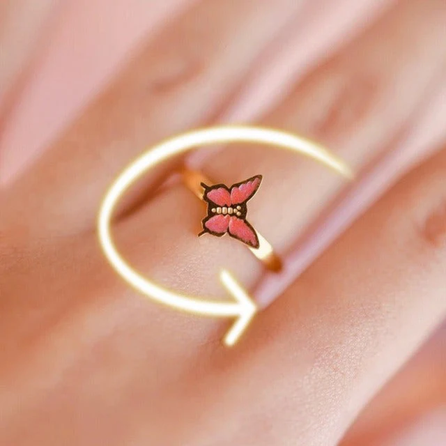 Fidget Spinner Rotating Women Ring - Image 3