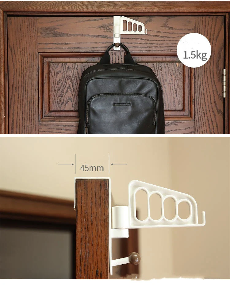 Rotatable Over The Door Multi Hook Hanger - Image 3