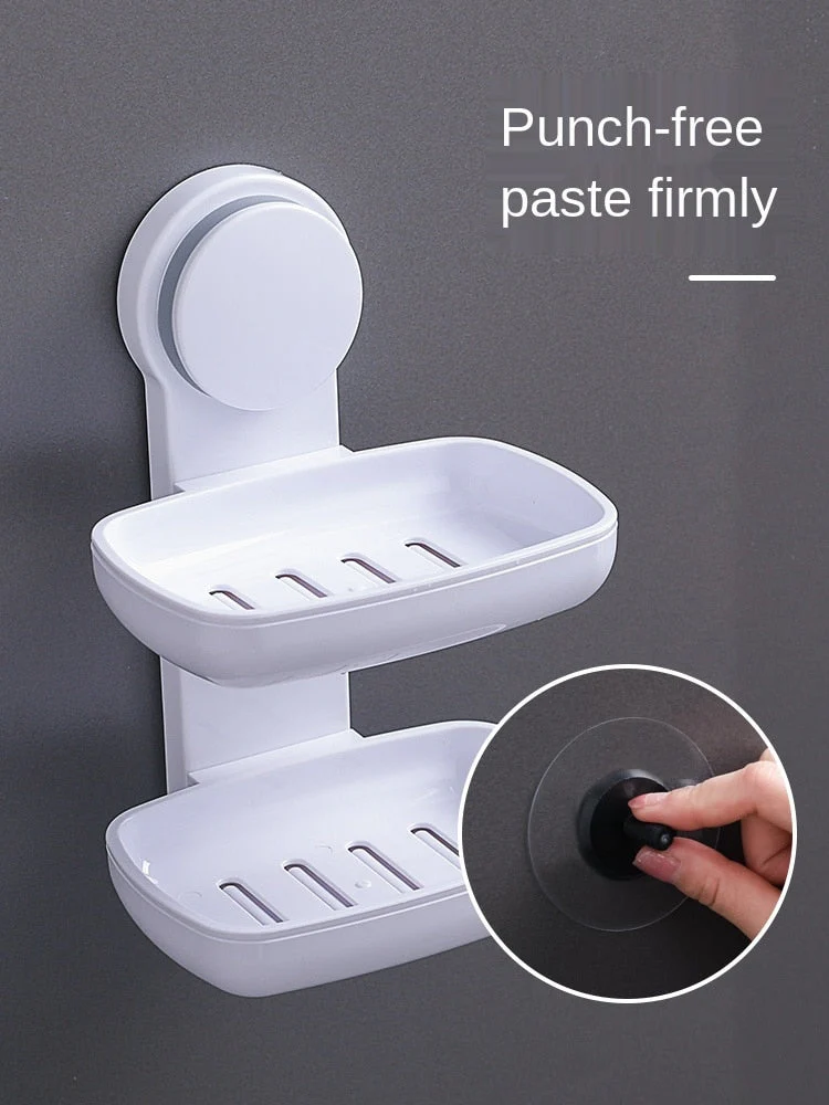 Wall Mounted Bathroom Soap Holder Drainer - Image 3