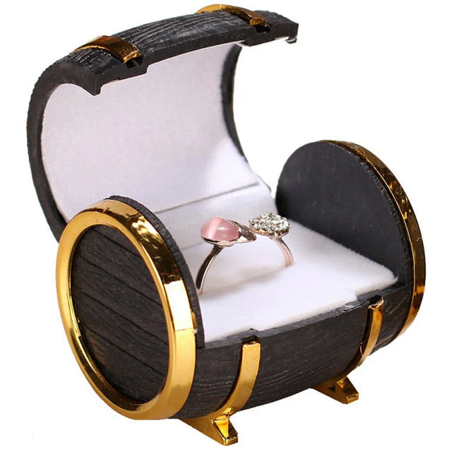 Unique Barrel Wedding Ring Box - Image 3