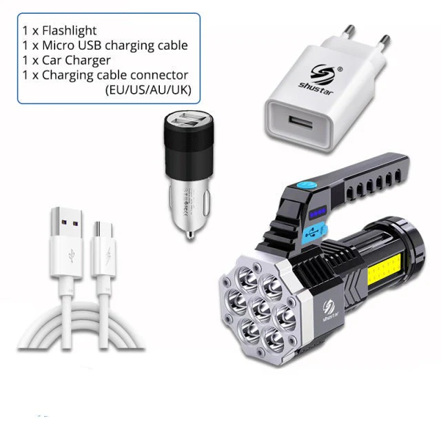 High-Power Rechargeable Super Bright Flashlight - Image 3