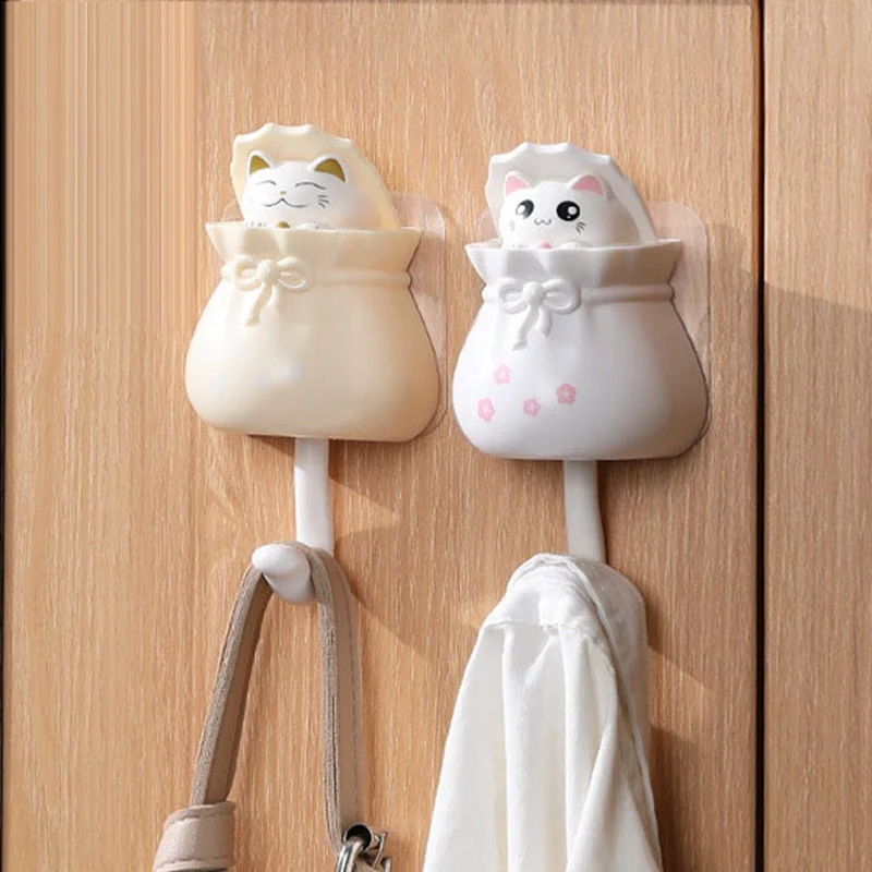Cute Cat Sticky Hook Hanger - Image 1