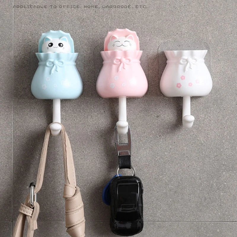 Cute Cat Sticky Hook Hanger - Image 2