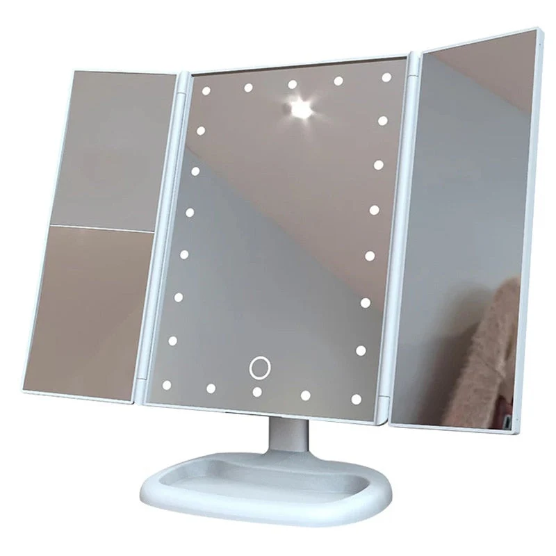 Foldable LED Touch Screen Makeup Mirror - Image 3