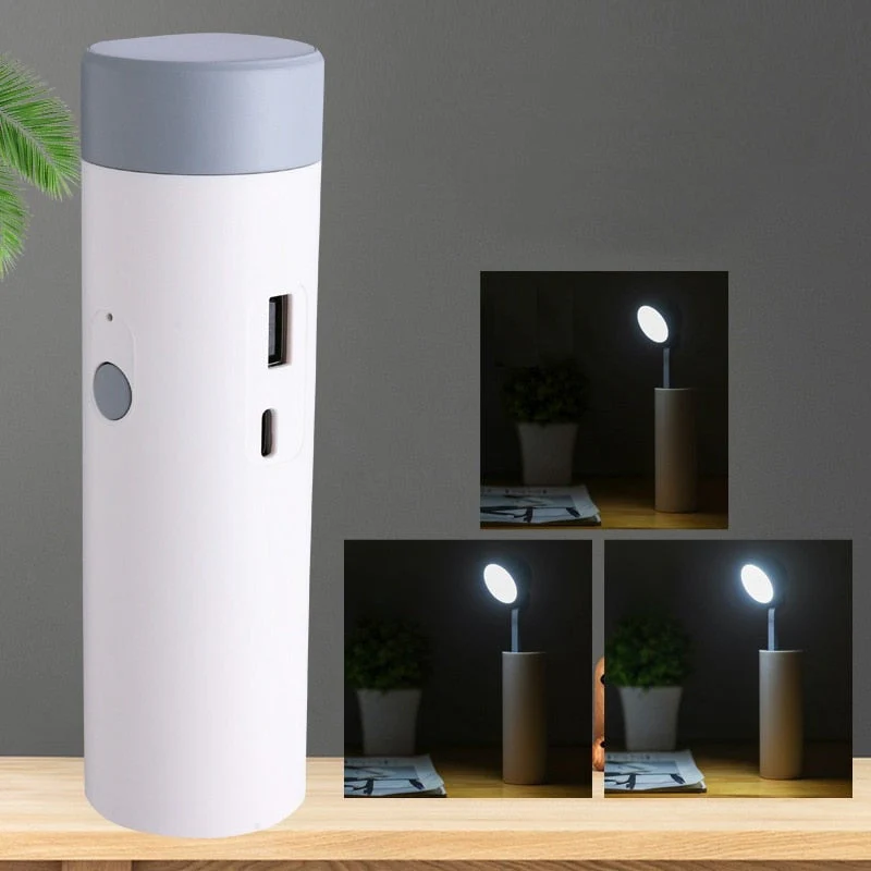 LED Mini Rechargeable Power Bank Desk Lamp - Image 1