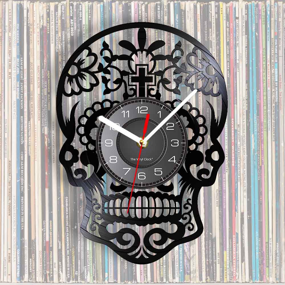 Skull Gothic Wall Clock - Image 2