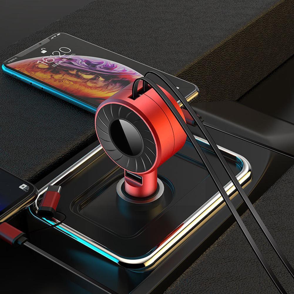 Retractable Car Lighter Fast Charger Cable - Image 1